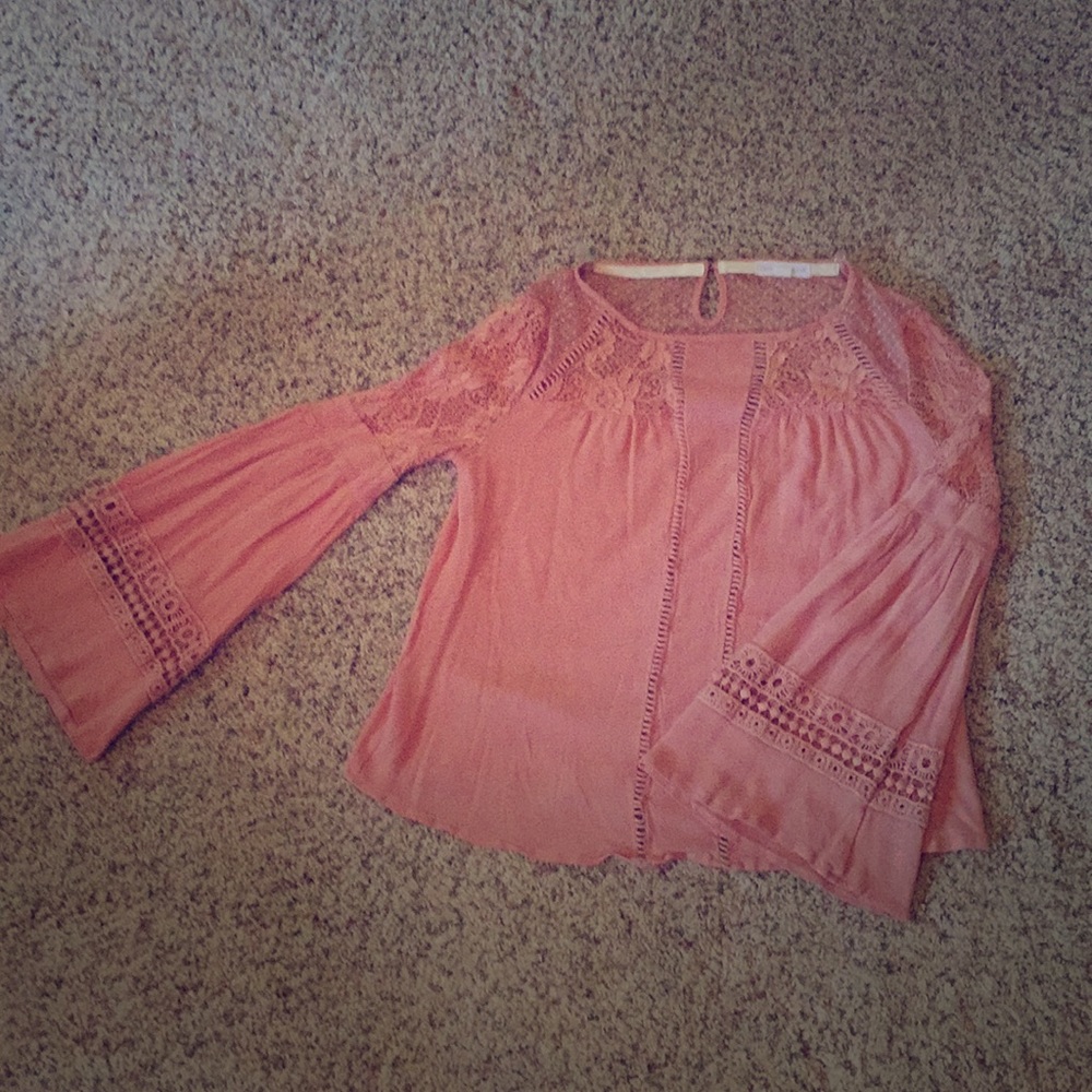 Coco + Jameson blush pink top